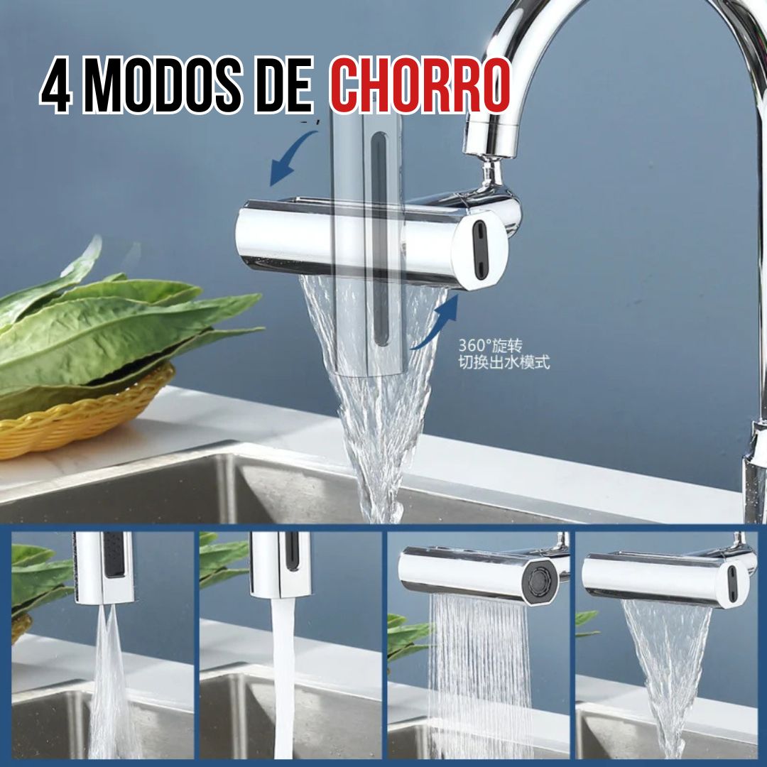 AquaSprayPro® - Adaptador de Grifo 4 en 1