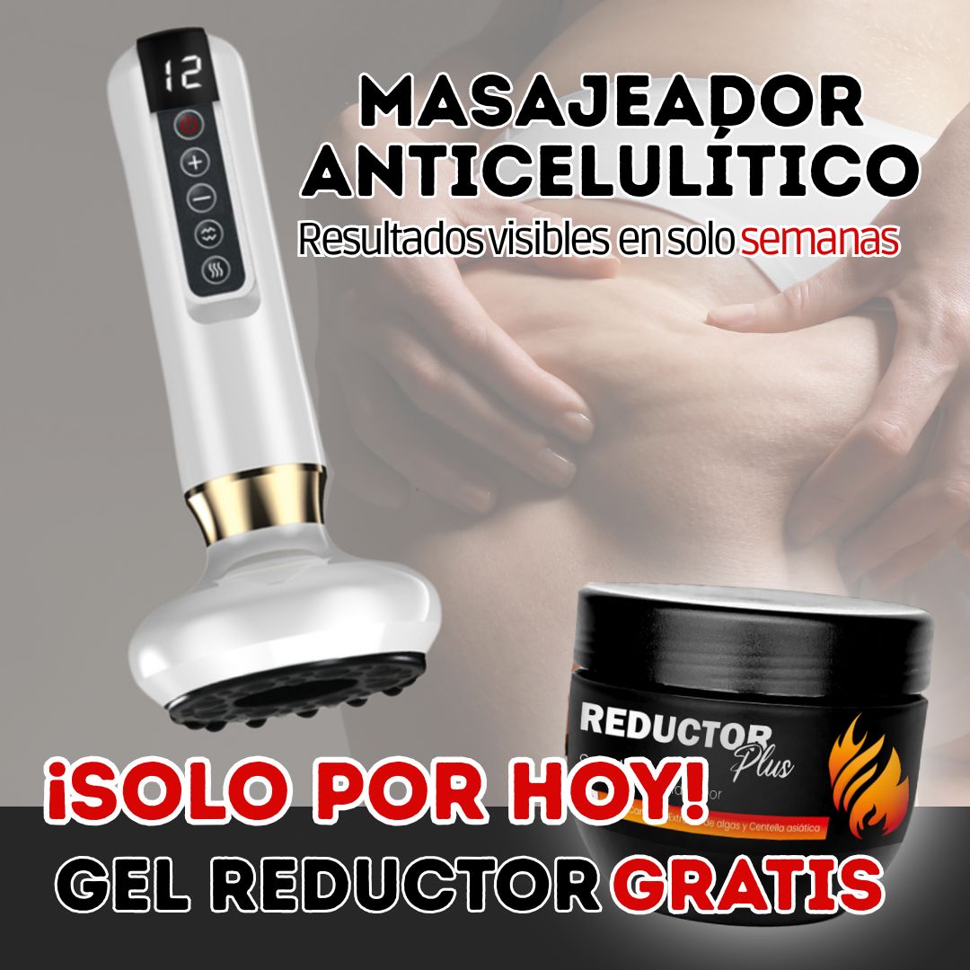 Masajeador Lissea® - ¡Reduce la Celulitis en Solo Semanas! 🔥 Compra Hoy y Llévate un GEL REDUCTOR GRATIS.✨